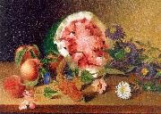 Peale, James Still Life with Watermelon painting